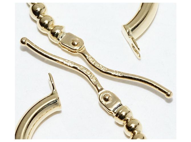 Autre Marque Pendientes Au750 Dorado - vista 4