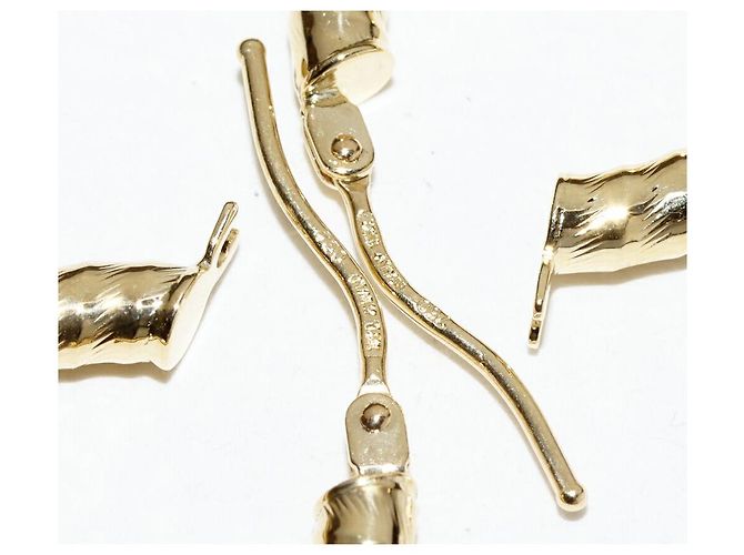 Autre Marque Au750 Ohrringe Golden - Ansicht 4