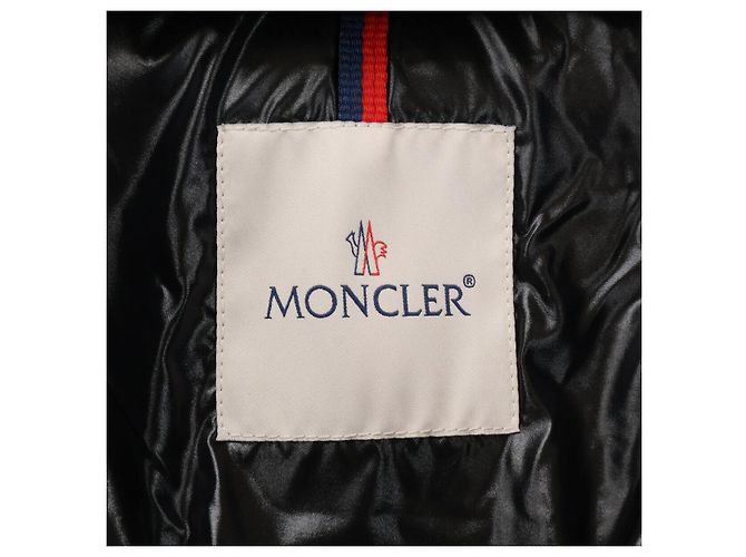 Moncler BADYFUR Shiny Nylon Down Jacket Black - view 5