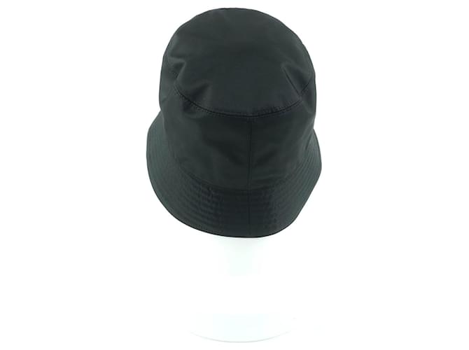 Prada Re-Nylon Cap mit Dreieckslogo Schwarz - Ansicht 4