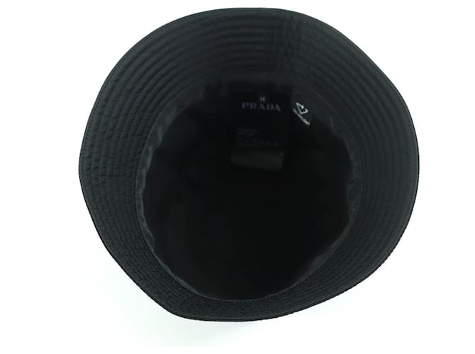 Prada Re-Nylon Cap mit Dreieckslogo Schwarz - Ansicht 6