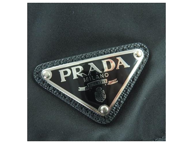 Prada Re-Nylon Cap mit Dreieckslogo Schwarz - Ansicht 7