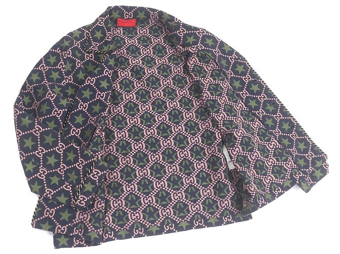 Chaqueta de algodón Gucci GG logo Star Azul Azul marino - vista 3