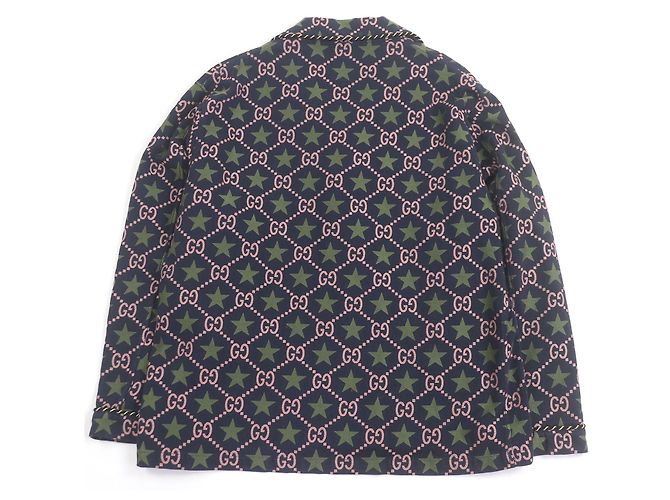 Chaqueta de algodón Gucci GG logo Star Azul Azul marino - vista 4