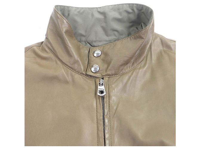 Blouson de piel de vaca Salvatore Ferragamo Castaño - vista 3