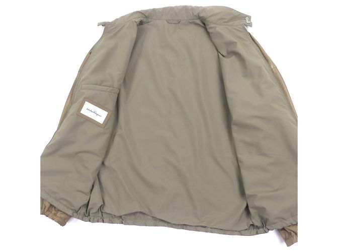 Blouson de piel de vaca Salvatore Ferragamo Castaño - vista 5