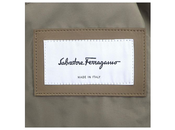 Blouson de piel de vaca Salvatore Ferragamo Castaño - vista 9