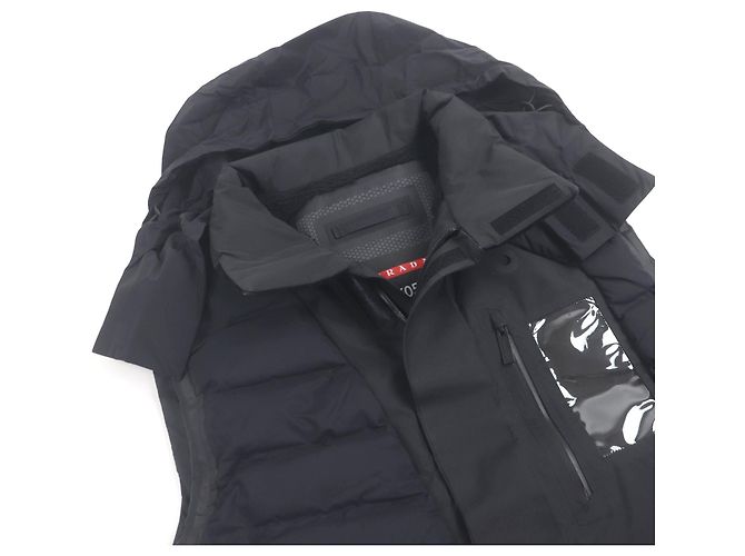 Prada Steppweste aus recyceltem Polyester Schwarz - Ansicht 2