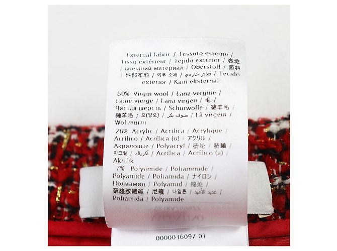 Short de lã Valentino Vermelho - vista 8