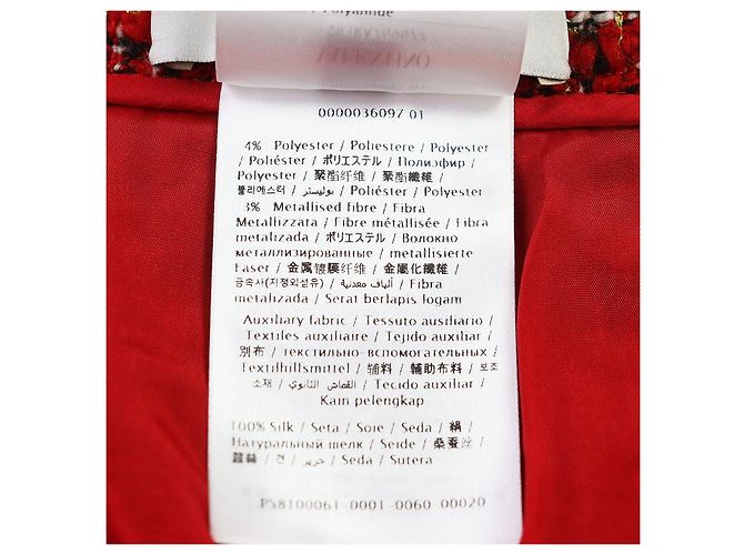 Short de lã Valentino Vermelho - vista 9