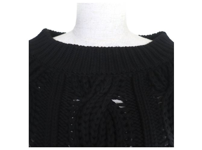 Valentino Virgin Wool Pullover Schwarz - Ansicht 4