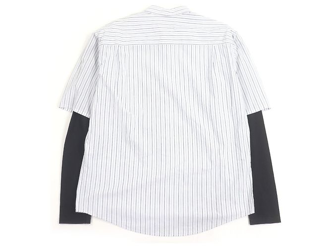 Autre Marque Camicia VIEN con maniche in jersey e righe Blu - vista 3