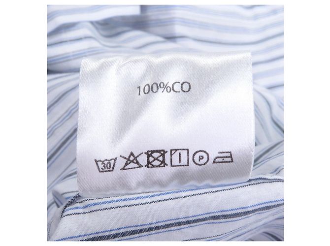 Autre Marque Camicia VIEN con maniche in jersey e righe Blu - vista 7