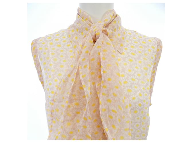 Top de seda Gucci Blanco - vista 6