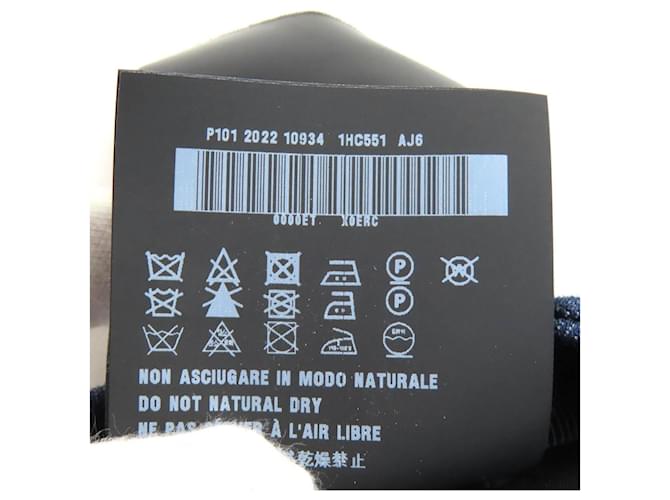 Cappellino in denim con logo Triangle Prada Blu - vista 11