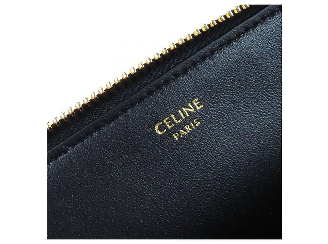 Céline Pochette Celine Triomphe in pelle di vitello Nero - vista 10