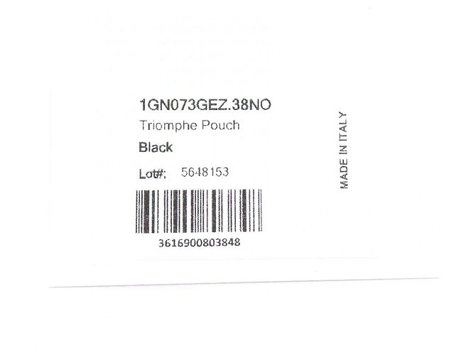 Céline Pochette Celine Triomphe in pelle di vitello Nero - vista 11
