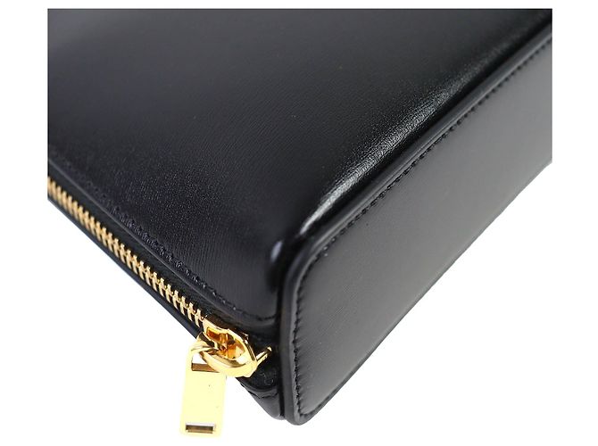 Céline Pochette Celine Triomphe in pelle di vitello Nero - vista 6