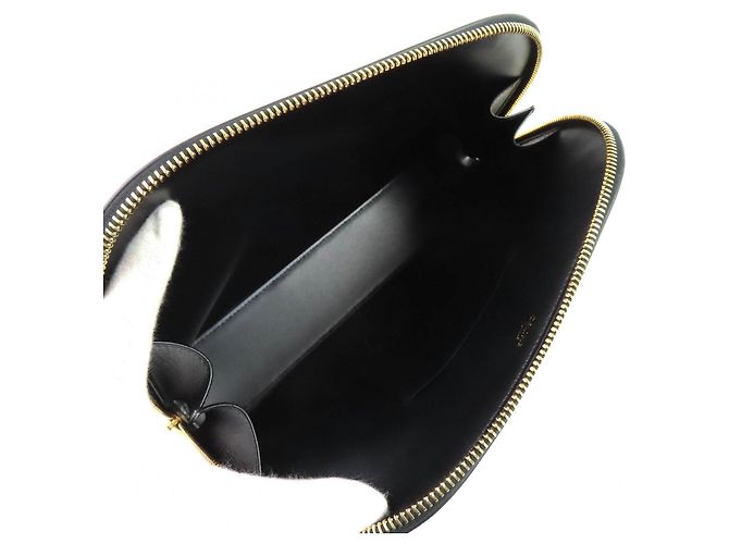Céline Pochette Celine Triomphe in pelle di vitello Nero - vista 7