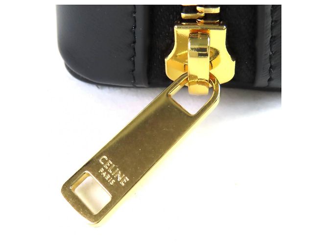 Céline Pochette Celine Triomphe in pelle di vitello Nero - vista 9
