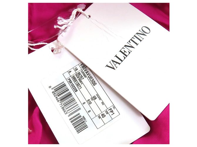 Vestido de encaje bordado Valentino Rosa - vista 11