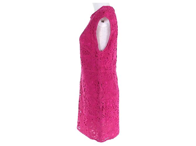 Vestido de encaje bordado Valentino Rosa - vista 2