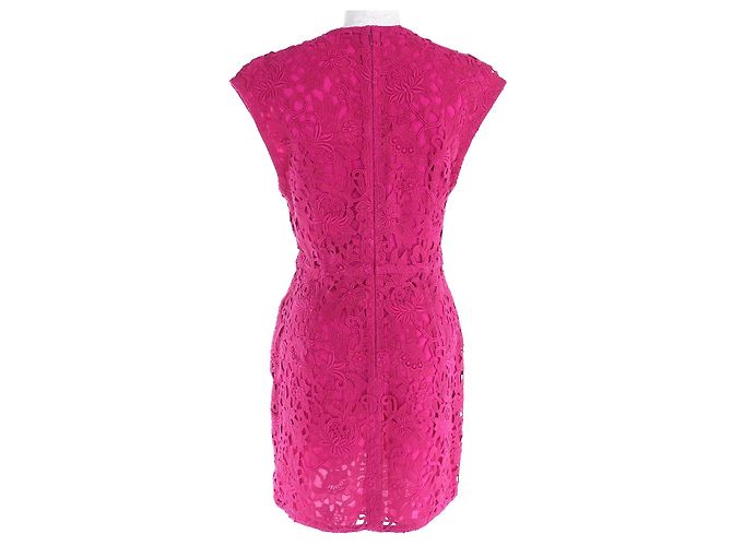 Vestido de encaje bordado Valentino Rosa - vista 3