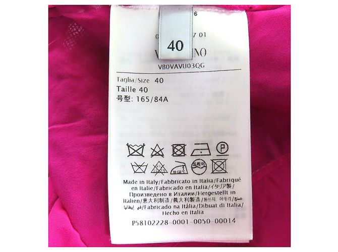 Vestido de encaje bordado Valentino Rosa - vista 7