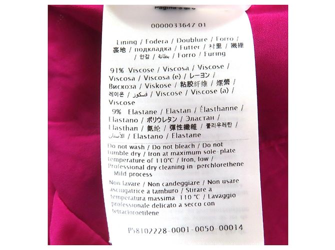 Vestido de encaje bordado Valentino Rosa - vista 9
