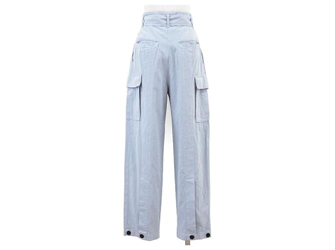 Autre Marque Pantalones Cargo de Algodón CLANE Azul - vista 6