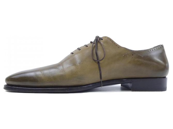 Autre Marque Leder Schuhe Silvano Sassetti Grün - Ansicht 2