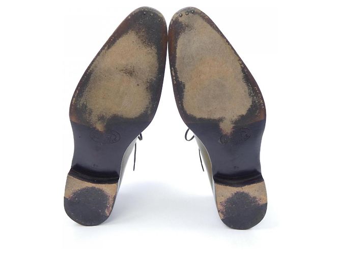 Autre Marque Leder Schuhe Silvano Sassetti Grün - Ansicht 4