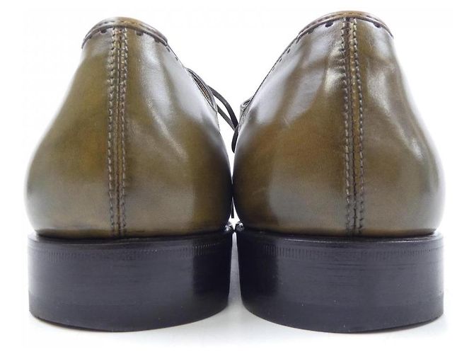 Autre Marque Leder Schuhe Silvano Sassetti Grün - Ansicht 5