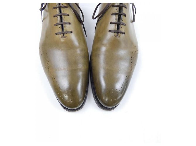 Autre Marque Leder Schuhe Silvano Sassetti Grün - Ansicht 7