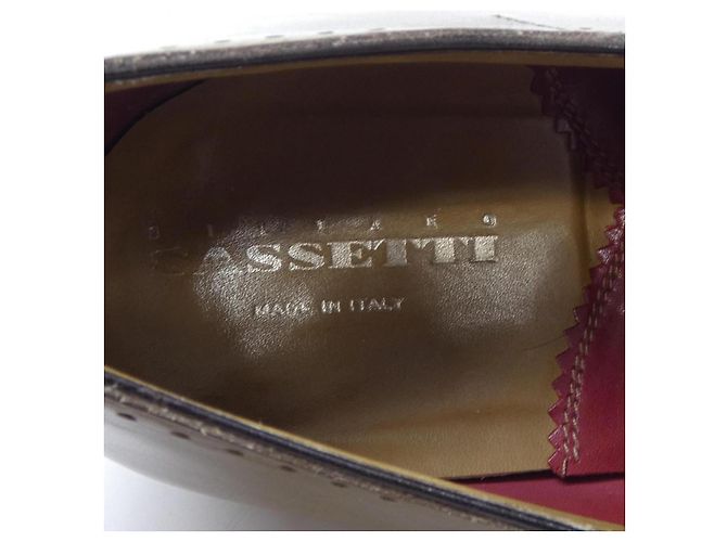 Autre Marque Leder Schuhe Silvano Sassetti Grün - Ansicht 8
