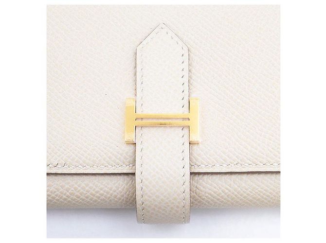Hermès Hermes Bearn Combine Verso Epsom tri fold wallet White Multiple colors - view 2