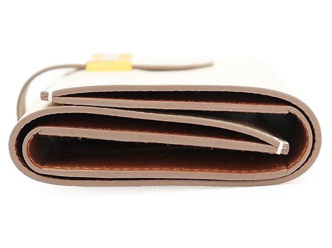 Hermès Hermes Bearn Combine Verso Epsom tri fold wallet White Multiple colors - view 3