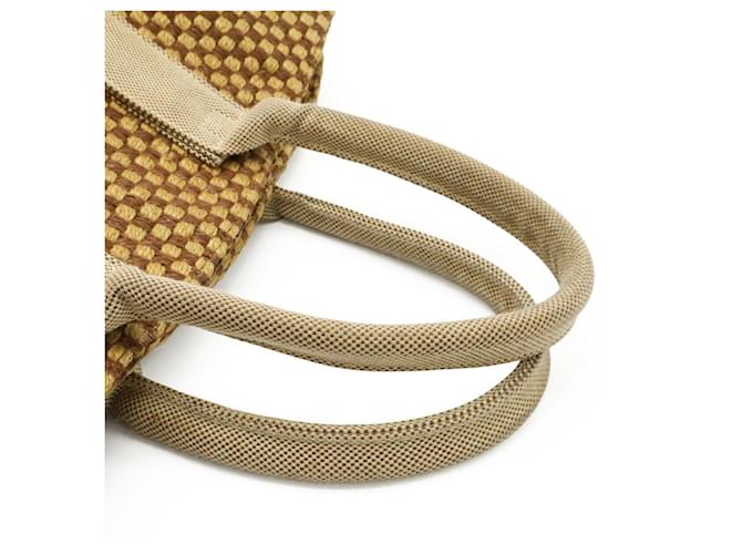 Hermès Hermes PanierPM Leinentote Braun Beige - Ansicht 4