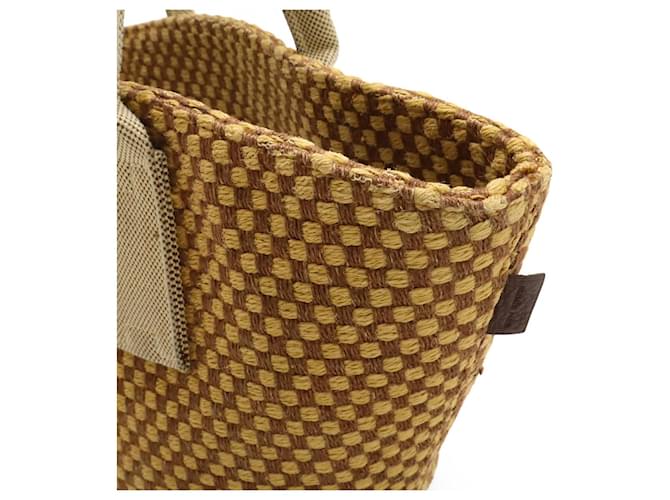 Hermès Hermes PanierPM Leinentote Braun Beige - Ansicht 6