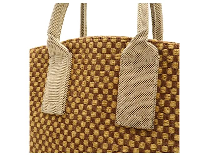 Hermès Hermes PanierPM Leinentote Braun Beige - Ansicht 7