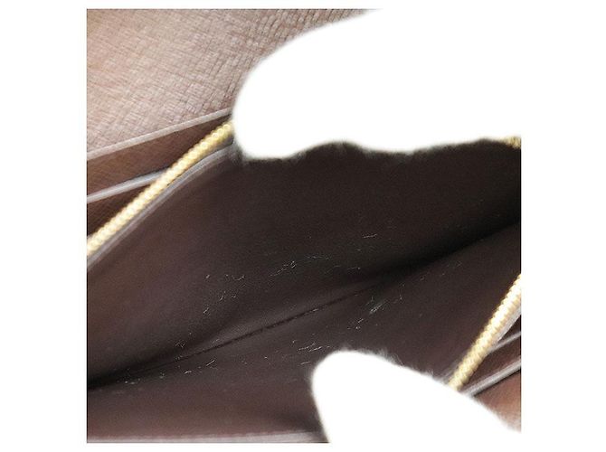 Cartera Sarah en Damier Canvas de Louis Vuitton Castaño - vista 11