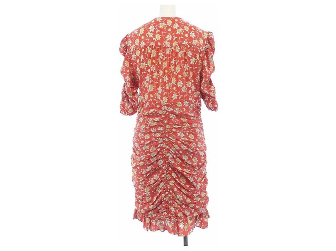Autre Marque Vestido de seda VERONICA BEARD Roja Beige Amarillo - vista 2