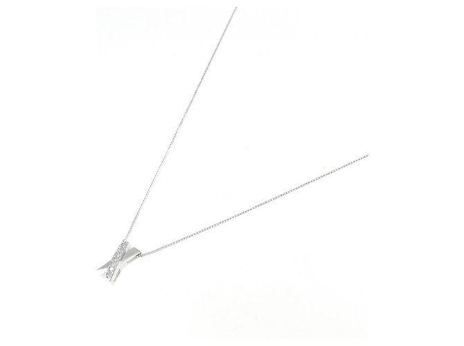Autre Marque Collana in oro bianco Au750 e diamanti Argento - vista 2