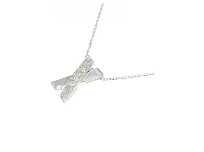 Autre Marque Collana in oro bianco Au750 e diamanti Argento - vista 3