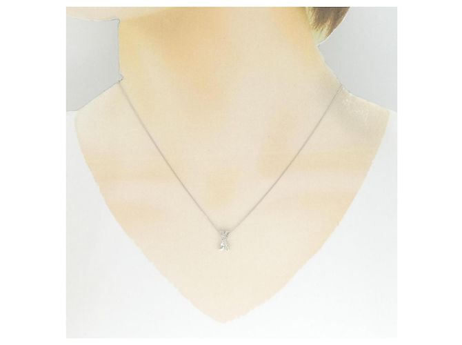 Autre Marque Collana in oro bianco Au750 e diamanti Argento - vista 6