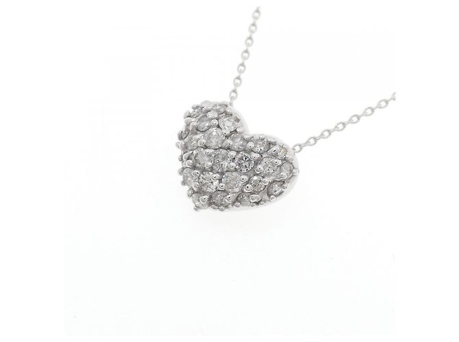 Autre Marque Collana con Diamanti K18WG Argento - vista 3