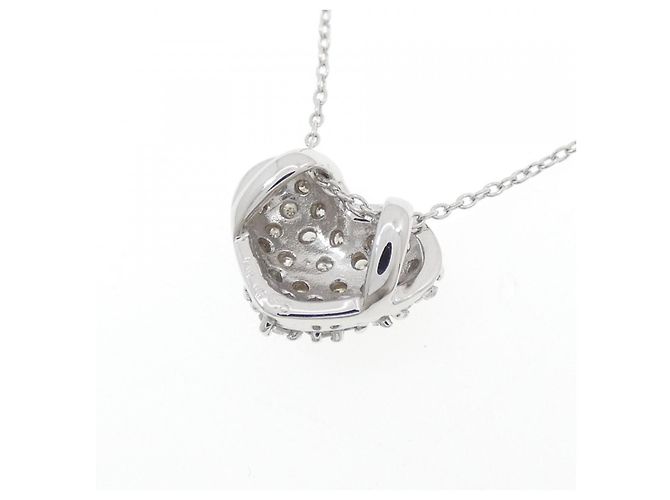Autre Marque Collana con Diamanti K18WG Argento - vista 4
