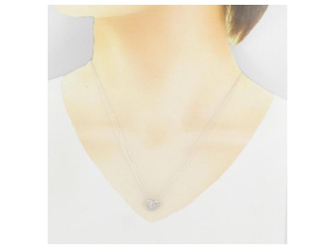 Autre Marque Collana con Diamanti K18WG Argento - vista 6