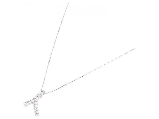 Autre Marque Collana in oro bianco e diamanti Au750 Argento - vista 2