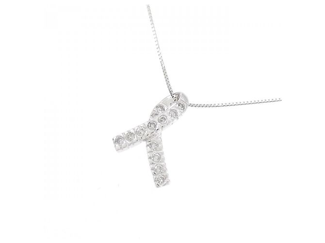 Autre Marque Collana in oro bianco e diamanti Au750 Argento - vista 3